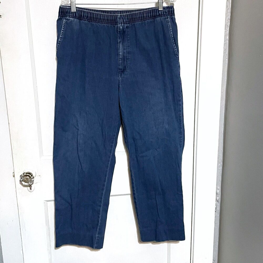 Sportif Men’s Denim Jeans Elastic Waist Size Medium Measures 31 x 26.5